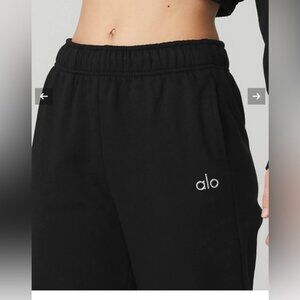 ALO YOGA ACCOLADE SWEATPANT SIZE SMALL BLACK